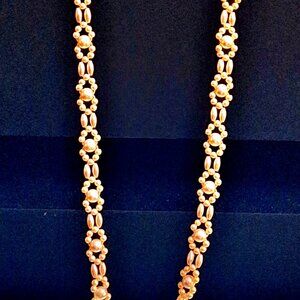 18" Vintage Single Strand Faux Pearls Necklace
